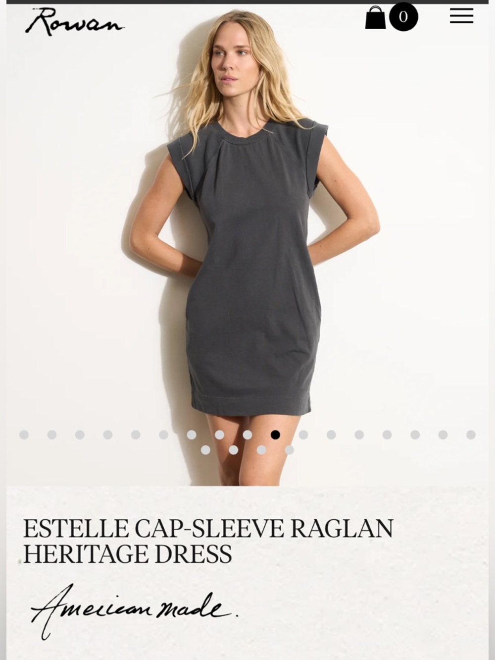 Rowan Estelle Cap-Sleeve Raglan Heritage Dress - In Mountain Ridge - Picture 3 of 11